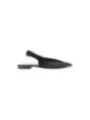 Schwarze Damen Lederschuhe mit Schleife