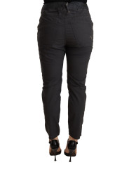 Jeans & Pants Elegant Mid Waist Slim Fit Skinny Pants 220,00 € 8050246180679 | Planet-Deluxe