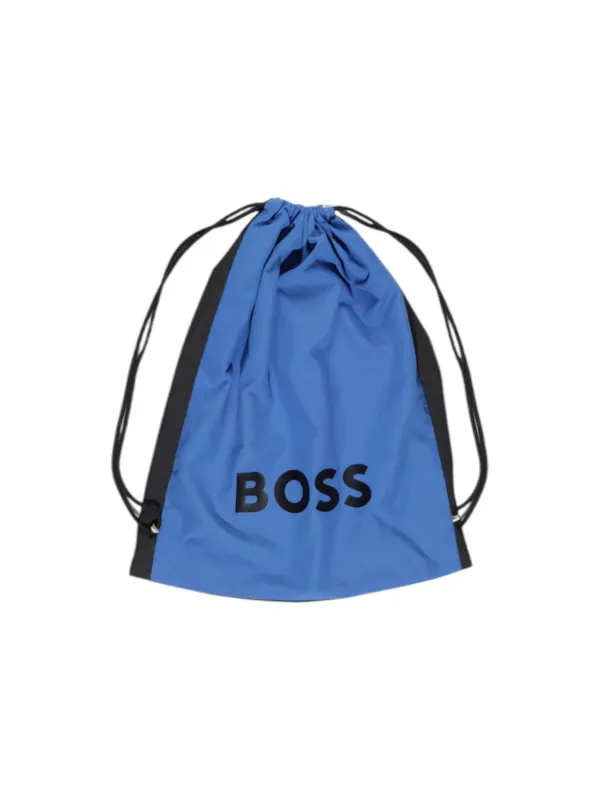 Blauer BOSS Nylon Kordelzugbeutel Blauer BOSS Nylon Kordelzugbeutel