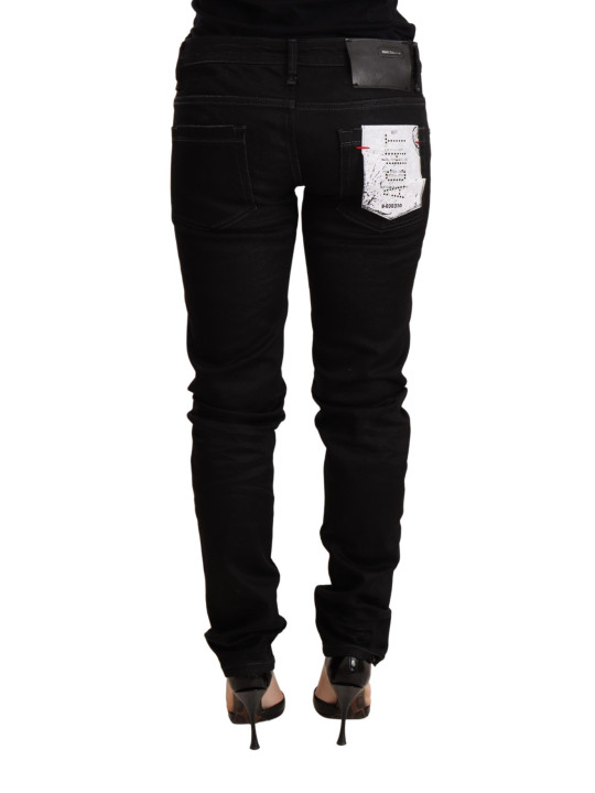 Jeans & Pants Sleek Black Wash Skinny Jeans 300,00 € 8050246180747 | Planet-Deluxe