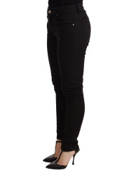 Jeans & Pants Elegant Slim-Fit Black Denim Jeans 550,00 € 8050246187319 | Planet-Deluxe