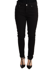 Jeans & Pants Elegant Slim-Fit Black Denim Jeans 550,00 € 8050246187319 | Planet-Deluxe