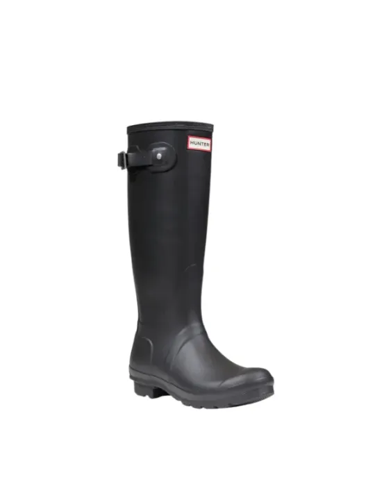 Schwarze Hunter Gummistiefel mit Logo