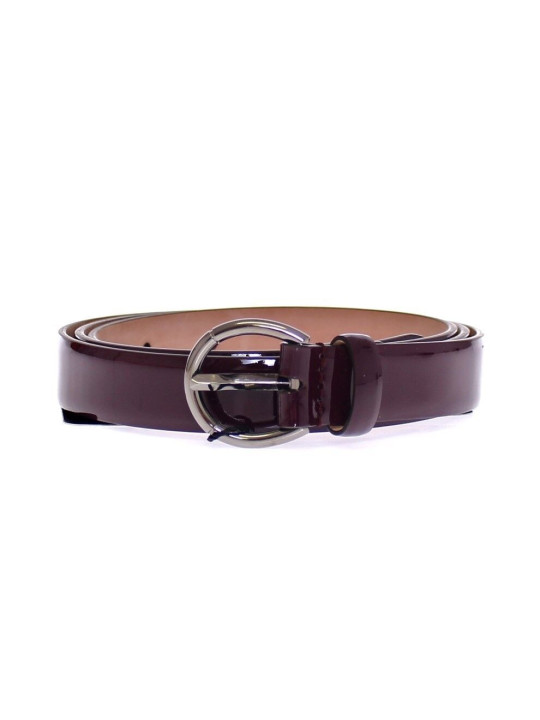 Belts Elegant Purple Leather Belt - Italian Elegance 300,00 € 8050246180839 | Planet-Deluxe