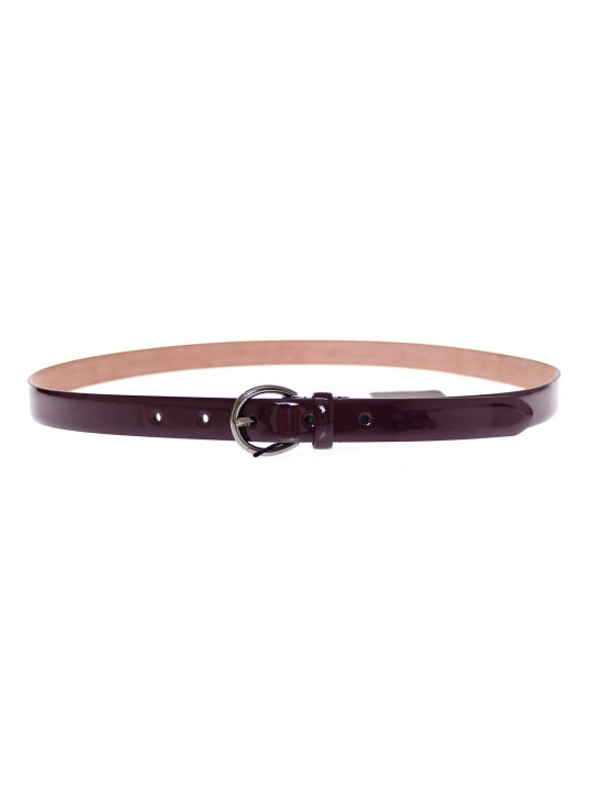 Belts Elegant Purple Leather Belt - Italian Elegance 300,00 € 8050246180839 | Planet-Deluxe