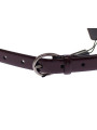Belts Elegant Purple Leather Belt - Italian Elegance 300,00 € 8050246180839 | Planet-Deluxe