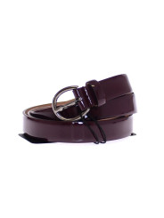 Belts Elegant Purple Leather Belt - Italian Elegance 300,00 € 8050246180839 | Planet-Deluxe