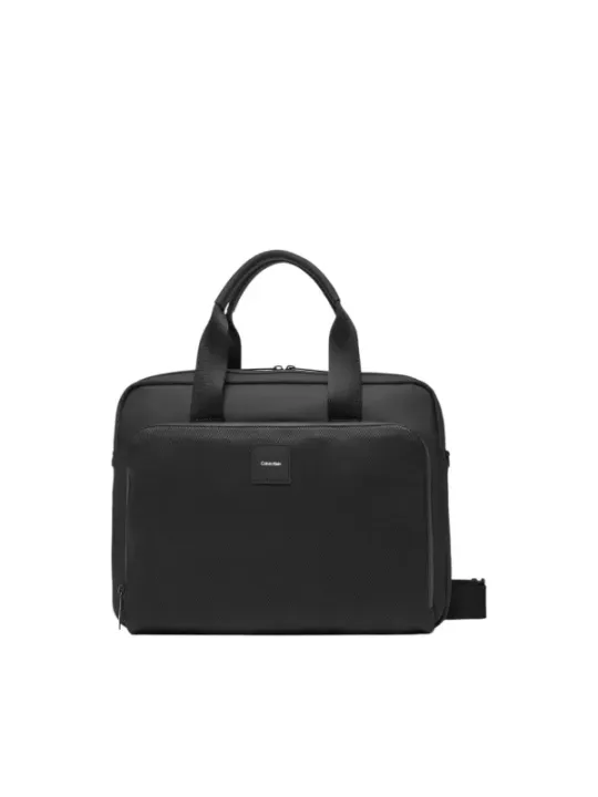 Schwarze Calvin Klein Nylon Aktentasche