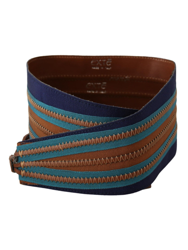 Belts Elegant Multicolor Leather Waist Belt 200,00 € 8050246180815 | Planet-Deluxe