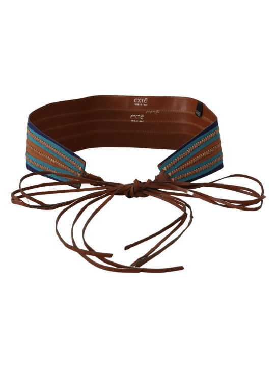 Belts Elegant Multicolor Leather Waist Belt 200,00 € 8050246180815 | Planet-Deluxe