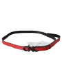 Belts Elegant Red Leather Waist Belt 200,00 € 7333413028143 | Planet-Deluxe