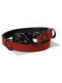 Belts Elegant Blood Red Leather Belt 100,00 € 8058301884272 | Planet-Deluxe