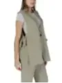 Beige Jacke und Hose Set