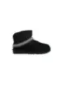 Schwarzer UGG Wildlederstiefel mit Zickzack