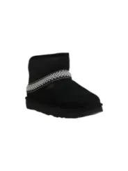 Schwarzer UGG Winterstiefel mit Fell.