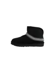 Schwarze UGG-Stiefel mit Zickzack