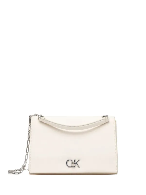 Calvin Klein cremefarbene kleine Handtasche