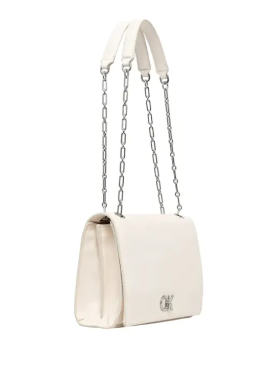 Beige Calvin Klein Schultertasche mit Kette
