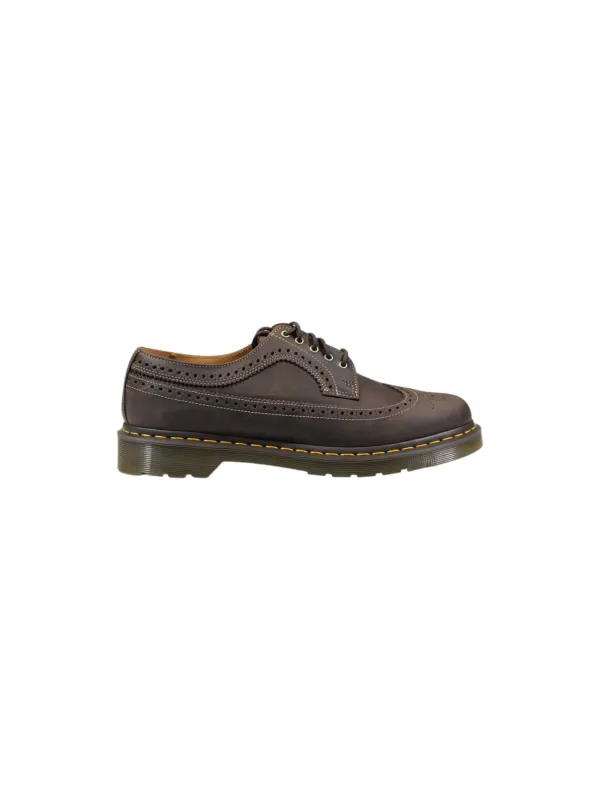 Dunkelbraune Leder Dr. Martens Schuhe Dunkelbraune Leder Dr. Martens Schuhe