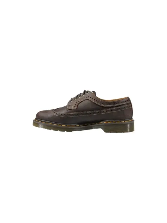 Dunkelbraune Dr. Martens Leder Schuhe