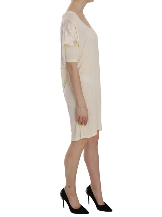 Dresses Chic Cream A-Line Elbow Sleeve Dress 300,00 € 7333413027597 | Planet-Deluxe