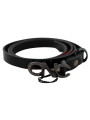 Belts Chic Black Leather Fashion Belt 200,00 € 7333413028020 | Planet-Deluxe