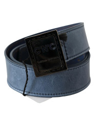 Belts Elegant Blue Leather Fashion Belt 150,00 € 7333413028044 | Planet-Deluxe