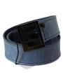 Belts Elegant Blue Leather Fashion Belt 150,00 € 7333413028044 | Planet-Deluxe