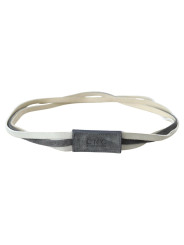Belts Chic White Leather Logo Belt 150,00 € 8058301884234 | Planet-Deluxe