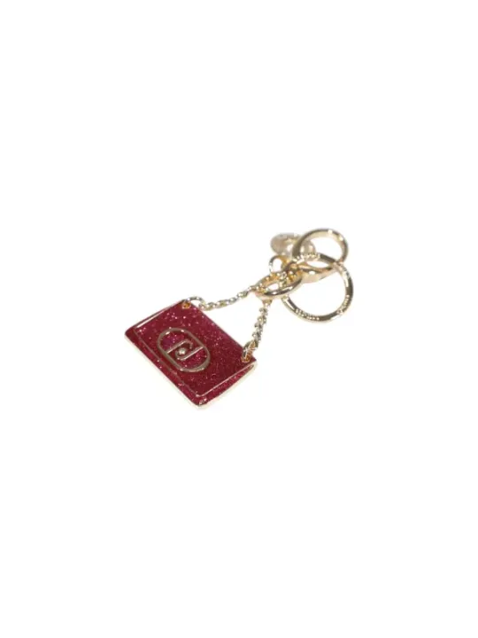 Rotes Buch-Schlüsselanhänger mit Goldakzenten