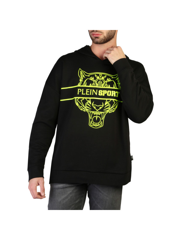 Schwarzes Kapuzenshirt mit Panther-Logo Schwarzes Kapuzenshirt mit Panther-Logo