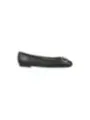 Schwarze Ballerinas mit goldenem Detail