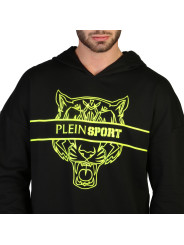 Schwarzes Sweatshirt mit Katzen-Design