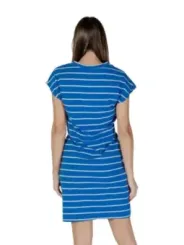 Blau-weiß gestreiftes Sommerkleid B.young