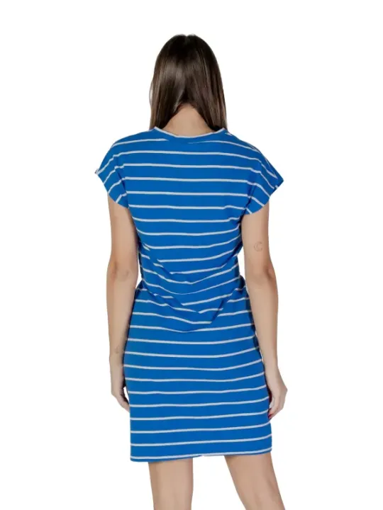 Blau-weiß gestreiftes Sommerkleid B.young