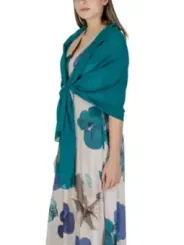 Teal floral scarf elegantes Design