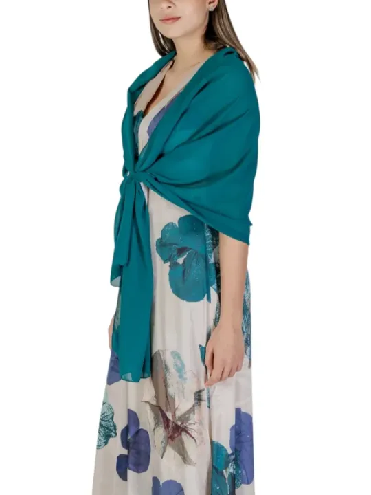 Teal floral scarf elegantes Design