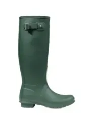 Grüne Hunter Gummistiefel mit Schnalle