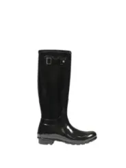 Schwarze Hunter Gummistiefel mit Schnalle