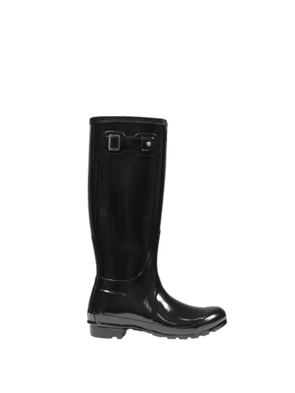 Schwarze Hunter Gummistiefel mit Schnalle Schwarze Hunter Gummistiefel mit Schnalle