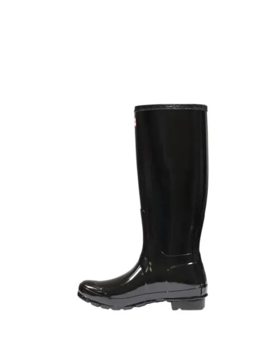 Schwarze Hunter Gummistiefel für Damen