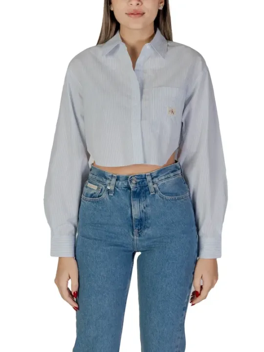 "Calvin Klein Jeans Hemden im Sale | Calvin Klein Jeans - Calvin Klein Jeans Camicia Donna online kaufen"|Planet-Deluxe