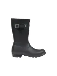 Schwarze Hunter Gummistiefel mit Schnalle