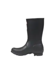 Schwarzer Hunter-Gummistiefel Rückansicht