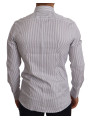 Shirts Elegant Slim Fit Striped Cotton Shirt 500,00 € 8056305696839 | Planet-Deluxe