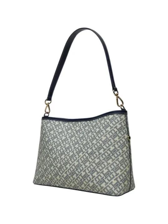 Weiße Tommy Hilfiger Schultertasche mittelgroß