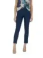 Stretch schlanke blaue Cropped Hosen