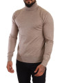 Sweaters Beige Turtleneck Cashmere-Silk Blend Sweater 1.100,00 € 8050246186206 | Planet-Deluxe