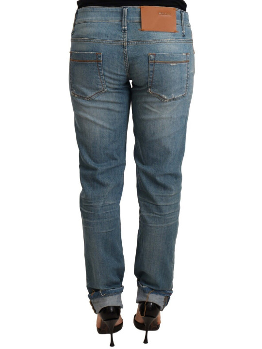 Jeans & Pants Chic Washed Cotton Denim with Folded Hem 250,00 € 8058301885644 | Planet-Deluxe