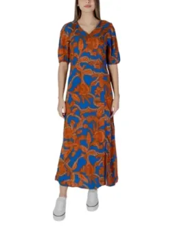 Blauer Tulpenblumen-Kleid von B.young